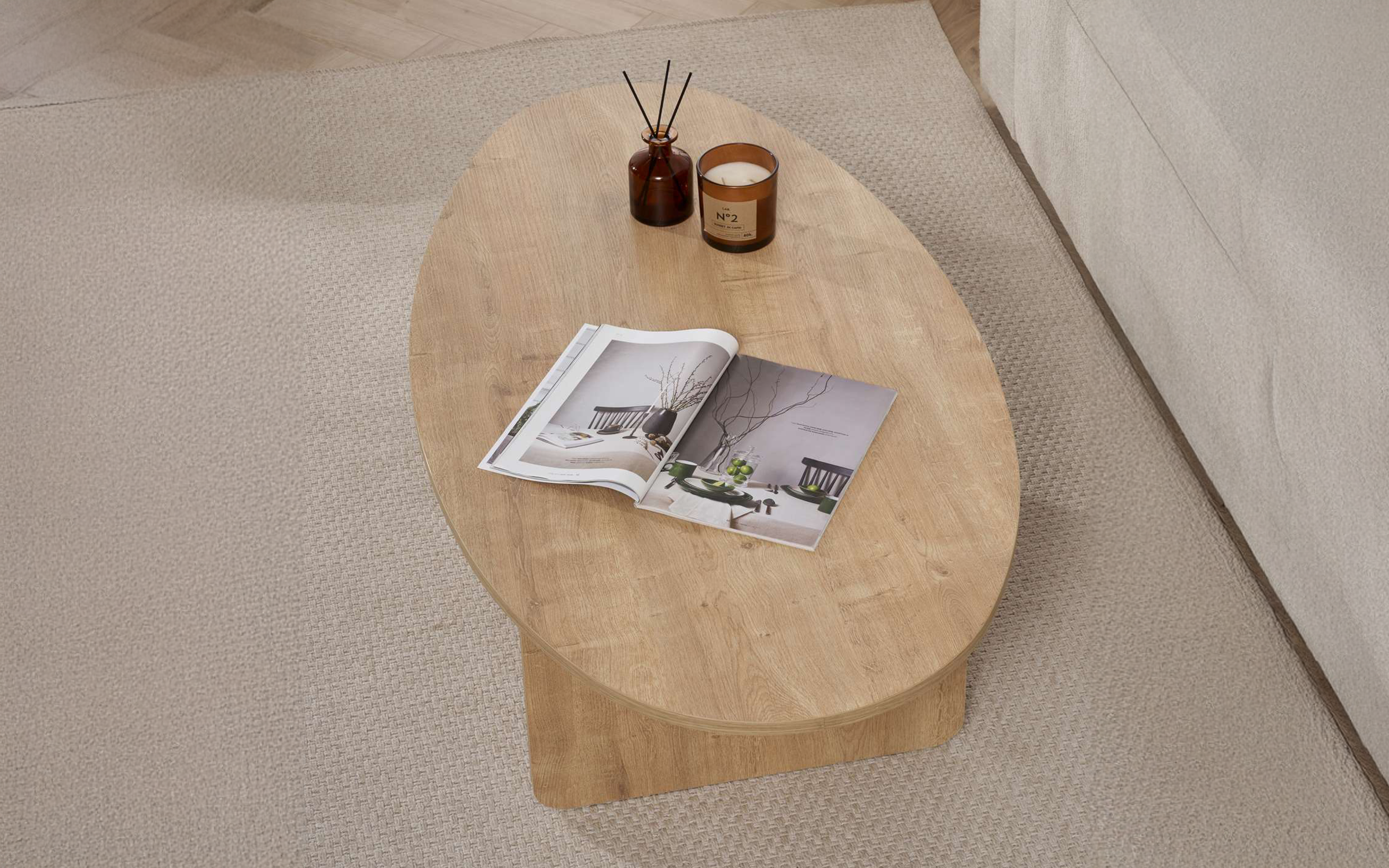 Masuta de cafea Orba, stejar  6